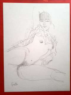Leone Frollo - original illustration "Eros Pin Up" - Page volante - EO | Catawiki
