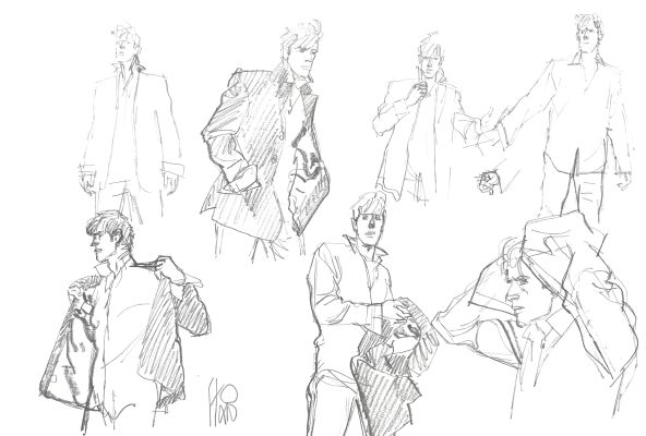 Angelo Stano | Original pencil sketch on paper for Dylan Dog. Cm. 29x21,5. Signed. Mint. Code 2107. | Segni e Disegni