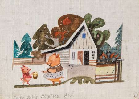 Zbigniew Rychlicki (1922 - 1989) | Zbigniew Rychlicki | "Bajki Misia Uszatka", ilustracja | Desa Unicum