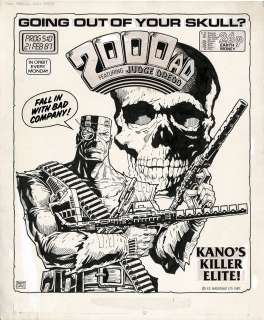 Brett Ewins | Bad Company - 2000Ad Prog 510 Cover - Brett Ewins Art | ComicArtFans Classifieds