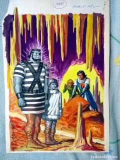 PORTADA ORIGINAL DE TRUENO COLOR DE ANTONIO BERNAL. FIRMADA.