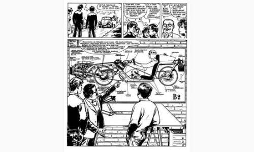 JIJÉ. Â« Valhardi Â«. Encre de Chine noire pour la planche 10 de l’album | Tessier Sarrou