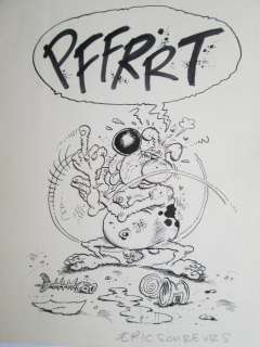 Schreurs, Eric - Originele ontwerptekening voor T-shirt, poster etc. - Harrie (1986) | Catawiki