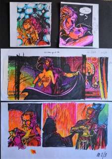 Milady nel 3000 - Magnus - 4x original sketches - Page volante - EO - (1985) | Catawiki
