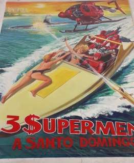 Superman - "Tre Supermen a Santo Domingo" - original artwork - EO | Catawiki