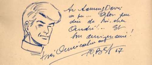 TIBET - « Ric Hochet » - Dédicace Dessin original à… | Collauctions