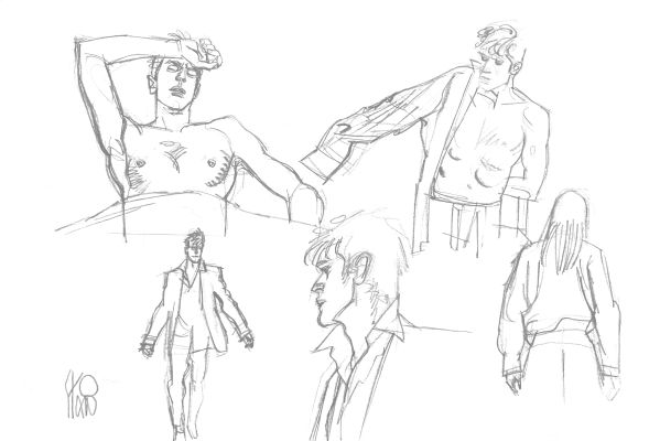 Angelo Stano | Original pencil sketch on paper for Dylan Dog. Cm. 29,5x21. Signed. Mint. Code 2181. | Segni e Disegni