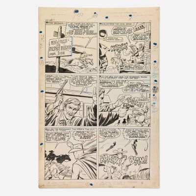 Dick Ayers and Vince Colletta, Ghost Rider #3 Story Page 2 Original Art (Marvel Comics, 1967) | Landry Pop Auctions