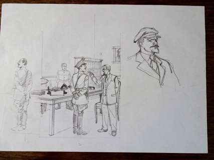 Juillard, André - Crayonné pour un portfolio - Blake et Mortimer | Catawiki