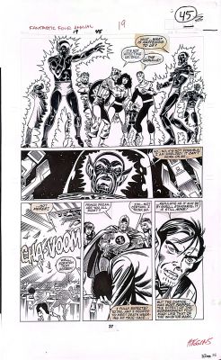 John Byrne , Joe Sinnott | Fantastic Four Annual 19 Pg 45 a John Byrne (Avengers Crossover) | ComicArtFans Classifieds