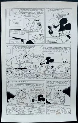 Romano Scarpa , Luciano Gatto, Romano Scarpa | Romano Scarpa - Mickey Mouse - 1957 - La Nave Del Microcosmo - P24 | ComicArtFans Classifieds