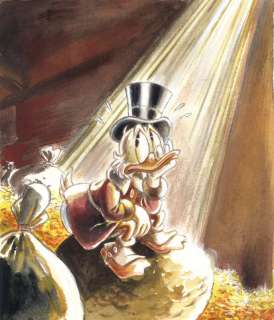 Uncle Scrooge - Tribute to Carl Barks - Original Painting - Tony Fernandez | Catawiki