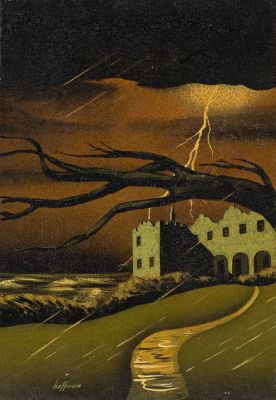 Lot 41 - H. Lawrence Hoffman, (1911-1977), Stormy Manderley Estate. 1943. | Swann Galleries