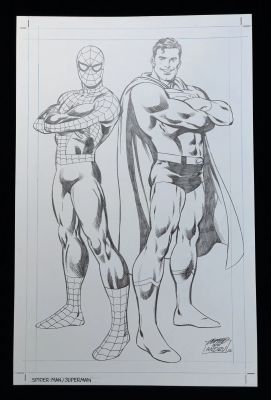 Anthony Castrillo | Spider-Man & Superman (Ross Andru Tribute) | ComicArtFans Classifieds