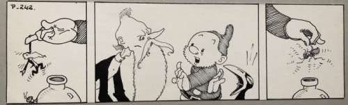 Dulieu, Jean (Oort, Jan van) - Originele strook in inkt (P-242) - Paulus de Boskabouter - Wat een gemier  - (1972) | Catawiki