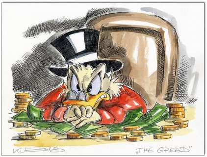 Donald Duck - Uncle Scrooge - The Greed - Unicum | Catawiki