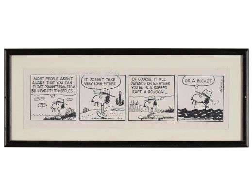 Lot 451 - Charles Schulz Peanuts Comic Strip w/ Spike | Revere Auctions