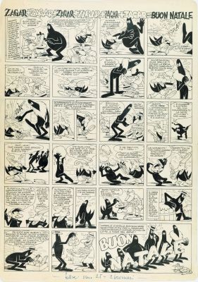 Jacovitti Benito - "Zagar+Zagar = Buon Natale", 1958 | Urania Casa d’Aste
