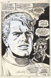 Jack Kirby - Captain America #109 p8 (Cap-Origin)(Signed)