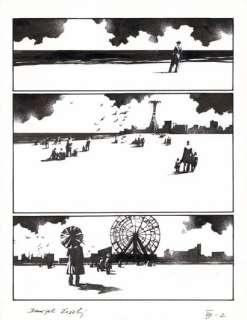 Danijel ZEZELJ (né en... - Lot 322 - Babylone Encre de Chine et gouache blanche sur papier...