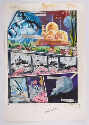 Ron Smith 2000 AD Prog #785 Apocalypse Dreadnought Colour Story Pages Signed (Fleetway, 1992) Total | Stanley Gibbons Baldwin’s