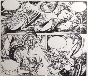 Romero, Enric Badia - Originele pagina (p.18) - Axa - Het eiland van Noach (1988) | Catawiki