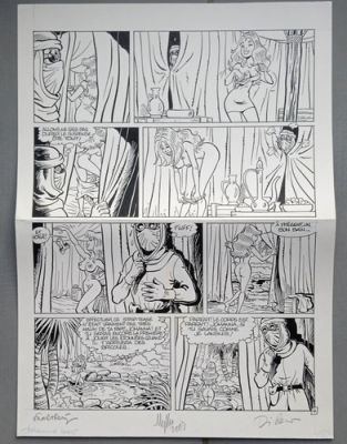 PLANCHE ORIGINALE JOHANNA de WALTHERY, DI SANO et MYTHIC 48 X 35 cm sexy | eBay Europe