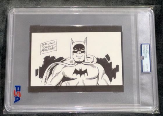 Signed Sheldon Shelly Moldoff Sketch The Dark Knight Original Batman Art PSA 10 | eBay US (Buy It Now)