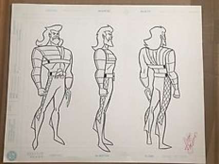  - Aquaman - Erik Doescher - Mike DeCarlo - Inkt tekening - D‘origine - (1998) 