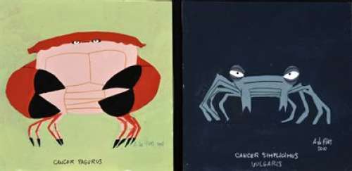 21. de Pins, Arthur... | 21. DE PINS, Arthur (Né en 1977). La marche du crabe.... | Coutau Bégarie