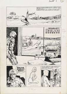 Gigi, Robert (1926-2007)... | GIGI, ROBERT (1926-2007) Scarlett dream, T.1, planche... | Coutau Bégarie