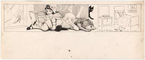 BUSTER BROWN 1910s TOPPER STRIP ORIGINAL ART BY R.F. OUTCAULT. | Hake’s