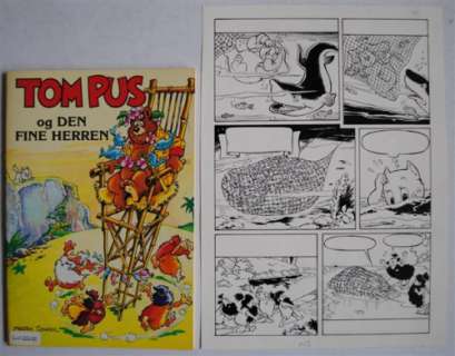 Marten Toonder: Originele pagina Tom Poes en de Tere Heer | Zwiggelaar Auctions