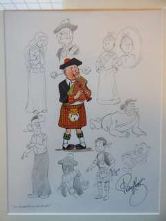 Geerts, Paul - Originele ingekleurde tekening in Ecoline - Suske en Wiske - De Knokkersburcht | Catawiki