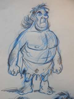 Cambré, Charel - Jerom - Originele getekende ’pitch’-illustratie  - geschetst in potlood met steunkleur - Amoras | Catawiki