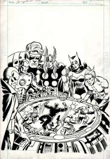 Frank Giacoia Dave Wenzel - Avengers #139 cover (1976)