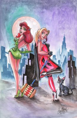 Poison Ivy & Harley Quinn by James Mulligan | DiTullio Art Collective