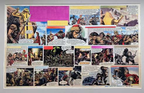 HEROS THE SPARTAN (1962) - ORIGINAL SIGNED FRANK BELLAMY ARTWORK from EAGLE Comic - FRANK BELLAMY | Excalibur Auctions