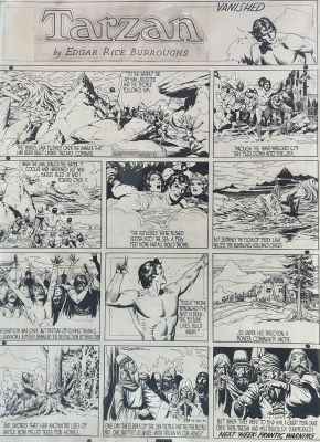 Burne Hogarth | "Vanished" TARZAN Sunday Comic Strip (4/20/1941) | Shasta/Phoenix