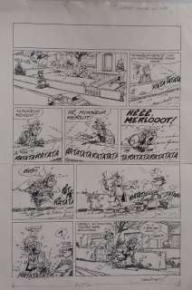 Sandron, Jacques - Originele pagina - Raf de postbode - "Sourd comme un pot" | Catawiki