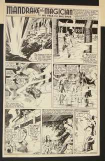 4023: ORIGINAL MANDRAKE THE MAGICIAN SUNDAY PAGE.