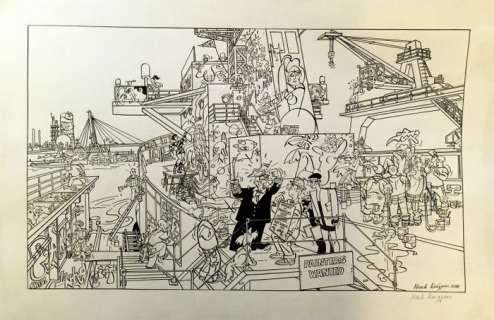 Kuijpers, Henk - Illustration originale - Calendrier Protective Marine & Coatings  - (2010) | Catawiki