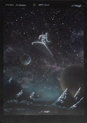Silver Surfer Original Art by Manu Silva | Raremarq (Buy It Now)