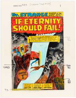 STRANGE TALES #187 COMPLETE STORY COLOR GUIDES & DR. STRANGE MARVEL MASTERWORKS COLOR BREAK NOTES (ANDY YANCHUS COLORIST). | Hake’s