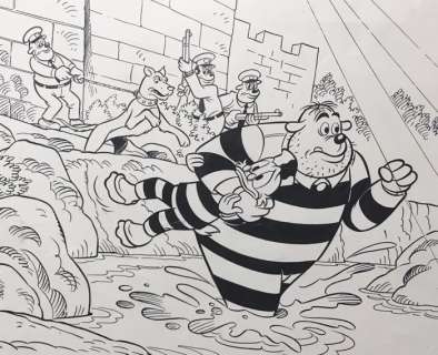 Disney - Tunet Vila - Originele Dagobert Duck Illu - Dessin original - (1974) | Catawiki