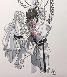  - Northlanders -  Davide Gianfelice - original coloured drawing - Page volante - (2010) 