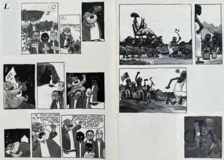 Stassen/Pawa. Paire de planches originales n°1 et n°2 du… | Dagoty