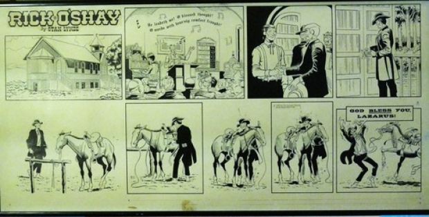 RICK O’SHAY HUGE SUNDAY 1972 ORIGINAL COMIC STRIP BY STAN LYNDE ! | eBay US