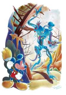 Mickey Mouse Looking Out - Original Painting - Jaume Esteve - Art original | Catawiki