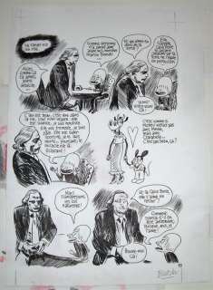 Blutch - Planche originale + mise en couleurs - Marlon Brando conseille le petit christian (1998) | Catawiki